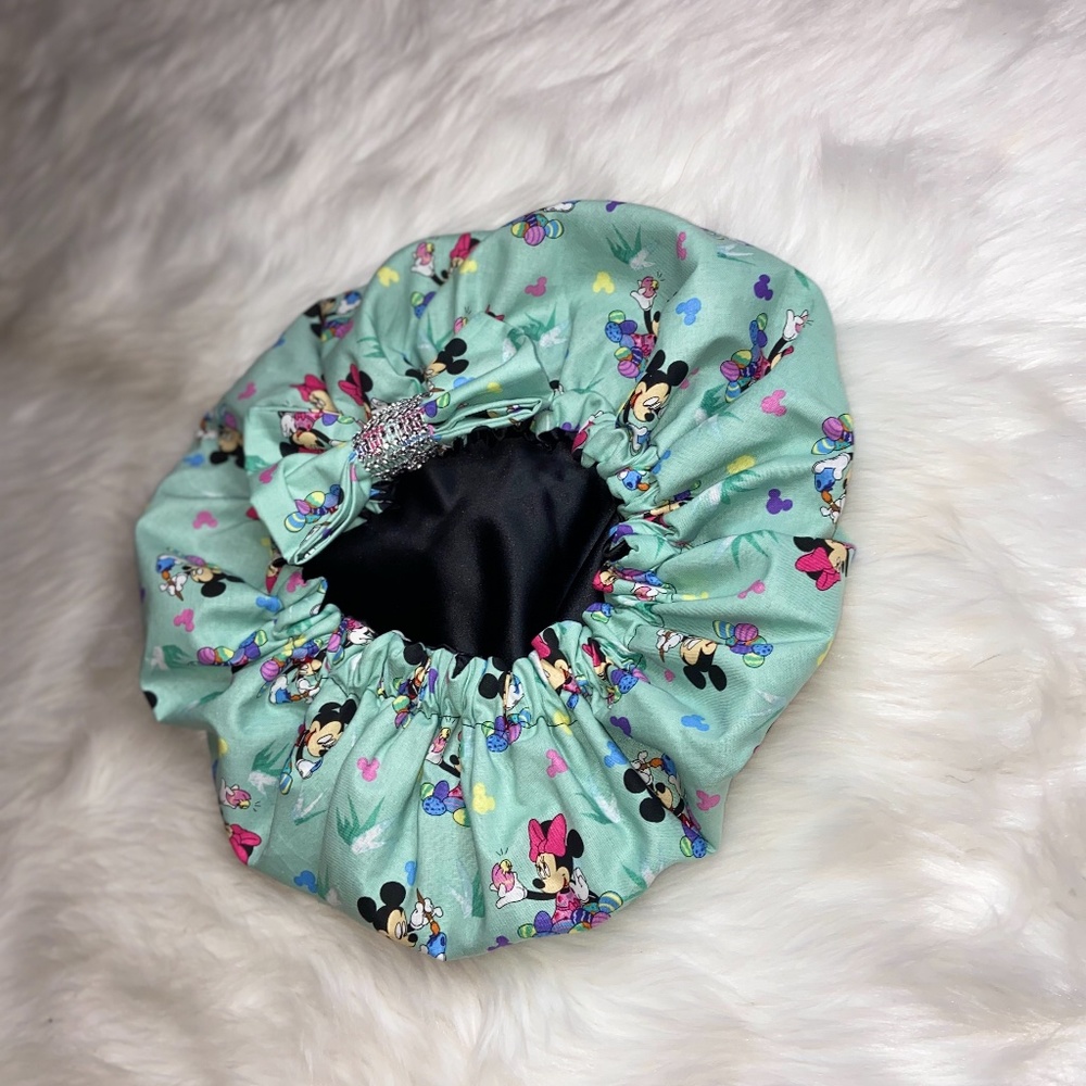 Custom made Mickey Mouse bonnet